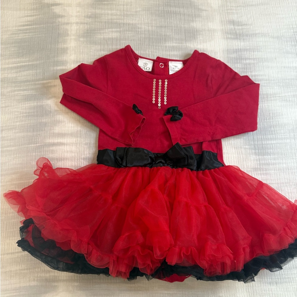 Red and Black Baby Onesie 24 months